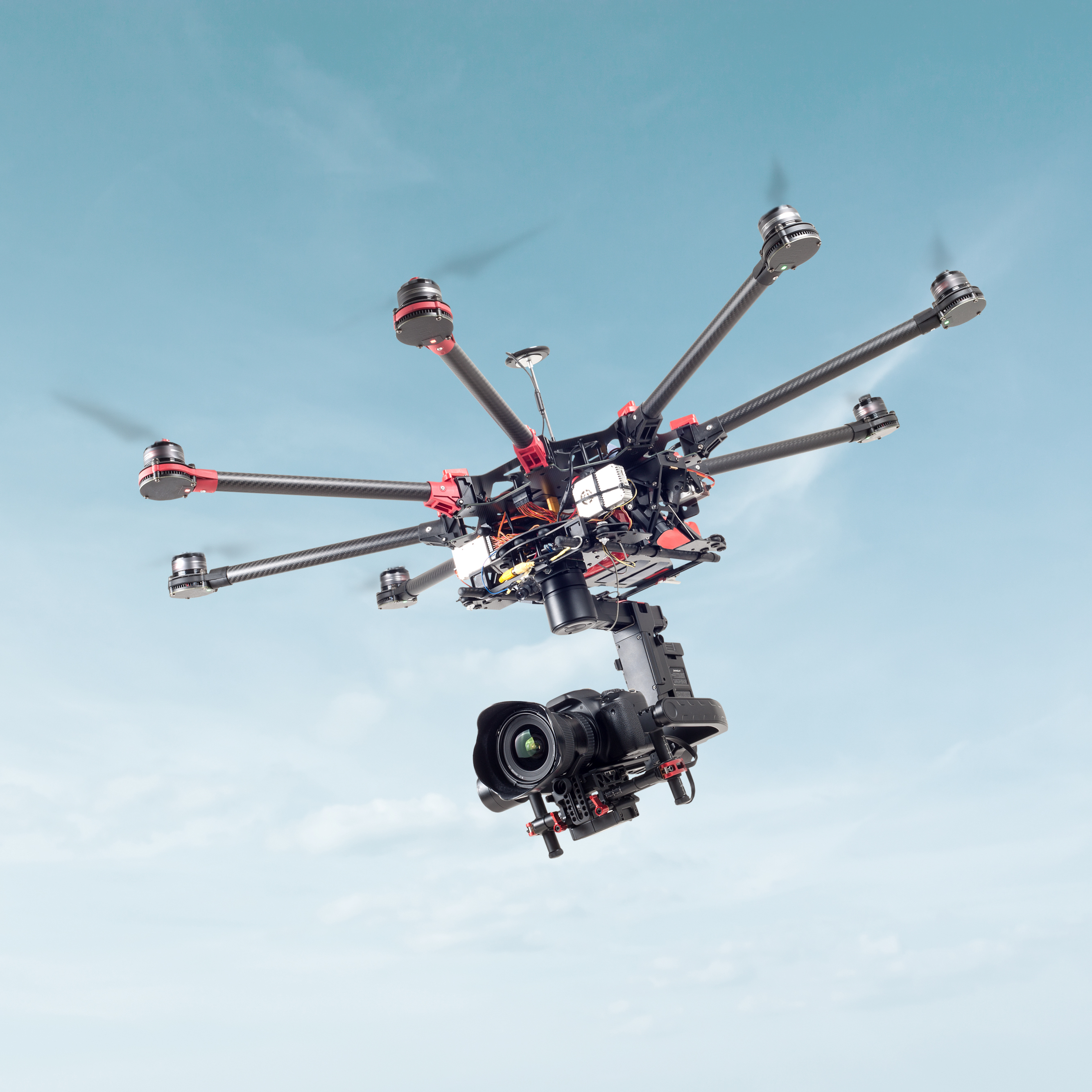 Octocopter mit Kamera Octocopter mit Kamera